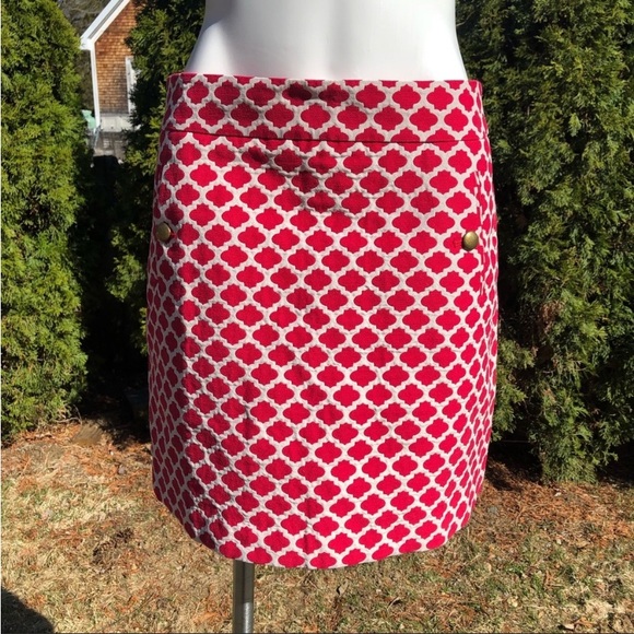 Ann Taylor Dresses & Skirts - Ann Taylor lined Moroccan windowpane skirt sz 6